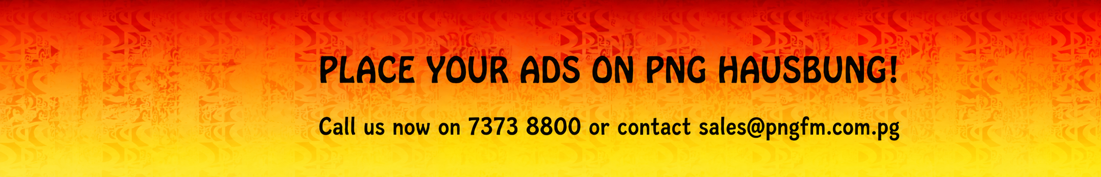 Place Your Ads on PNG Haus Bung