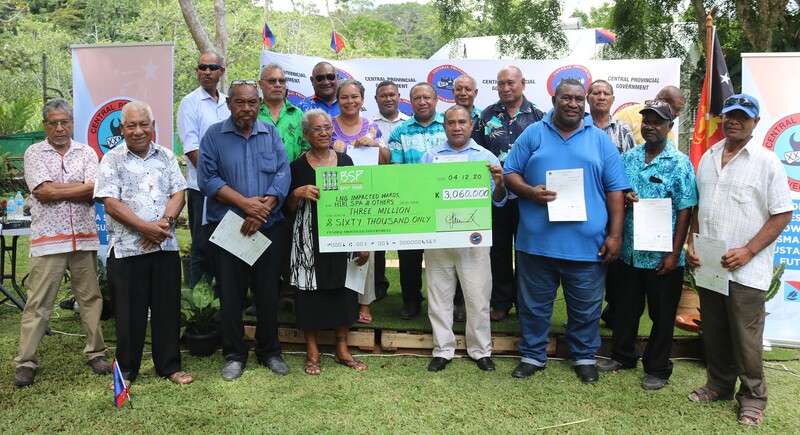 CENTRAL GOVERNOR PRESENTS K3.06M TO LNG IMPACTED WARDS OF HIRI LLG