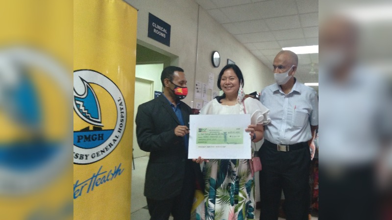 POM GEN EYE CLINIC RECEIVES DONATION