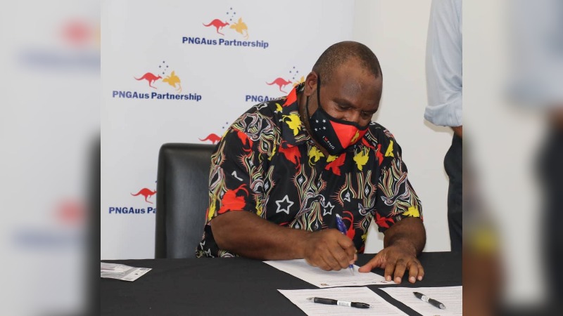 PM MARAPE SIGNS SPORTS  PARTNERSHIP AGREEMENT WITH AUSTRALIA