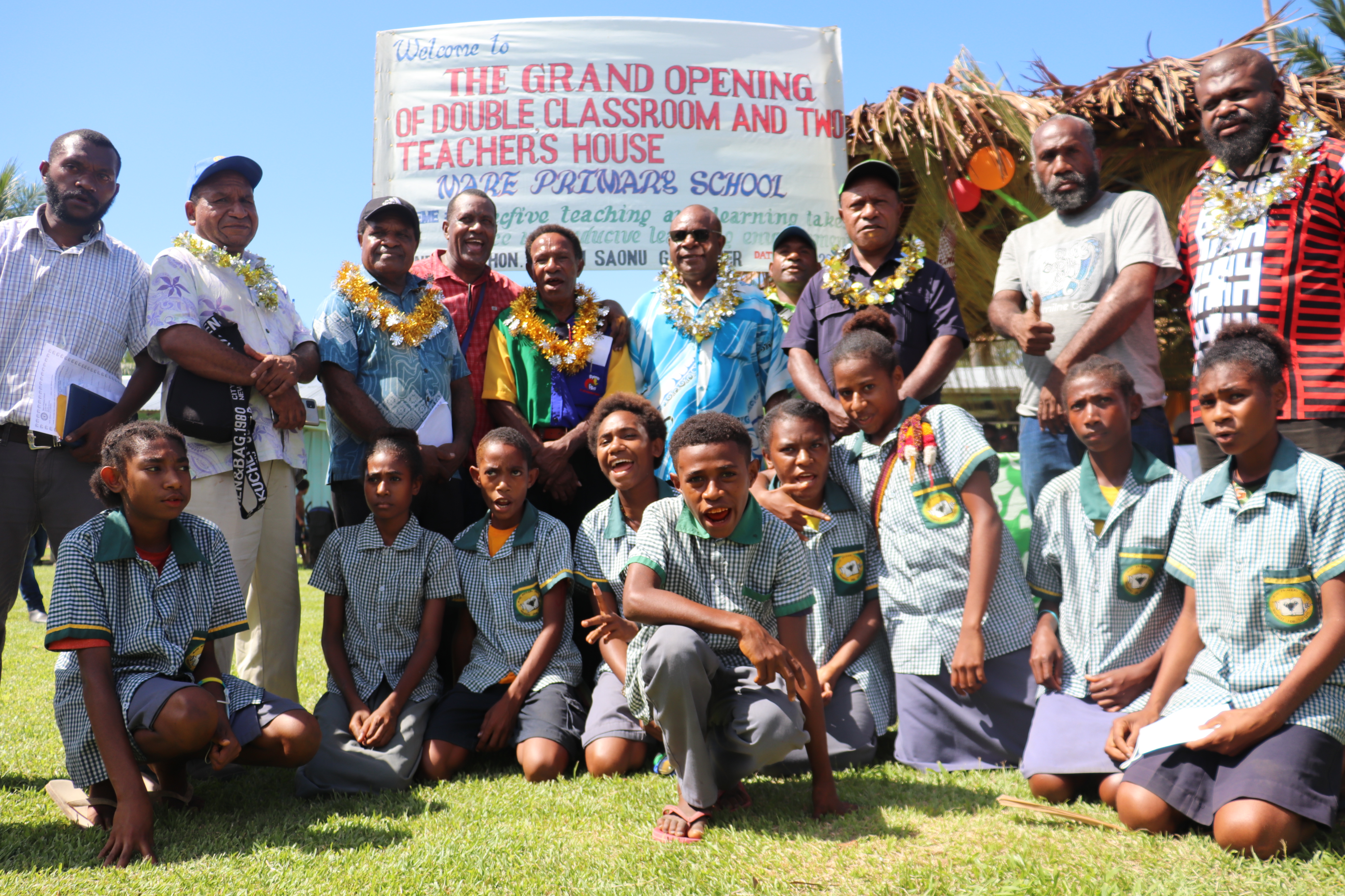 NEGLECTED PART OF HUON DISTRICT GETS NEW DOUBLE CLASSROOM & TWO NEW TEACHERS HOUSES