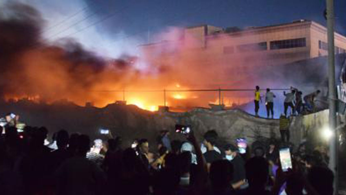MORE THAN 60 PEOPLE KILLED IN FIRE AT IRAQI HOSPITAL TREATING COVID-19 PATIENTS