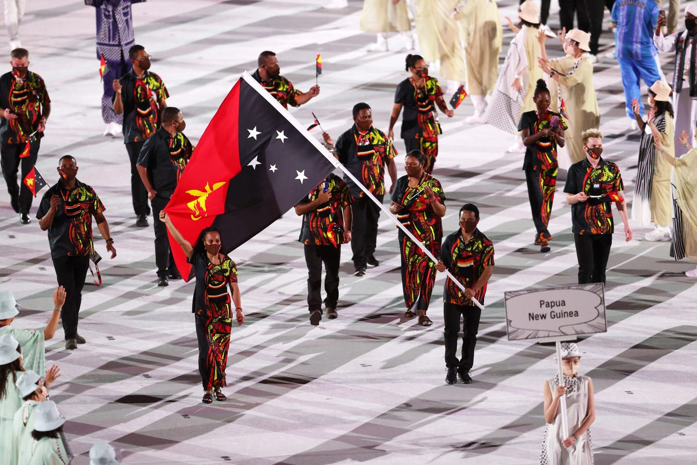 TEAM PNG AT THE OPENING CEREMONY