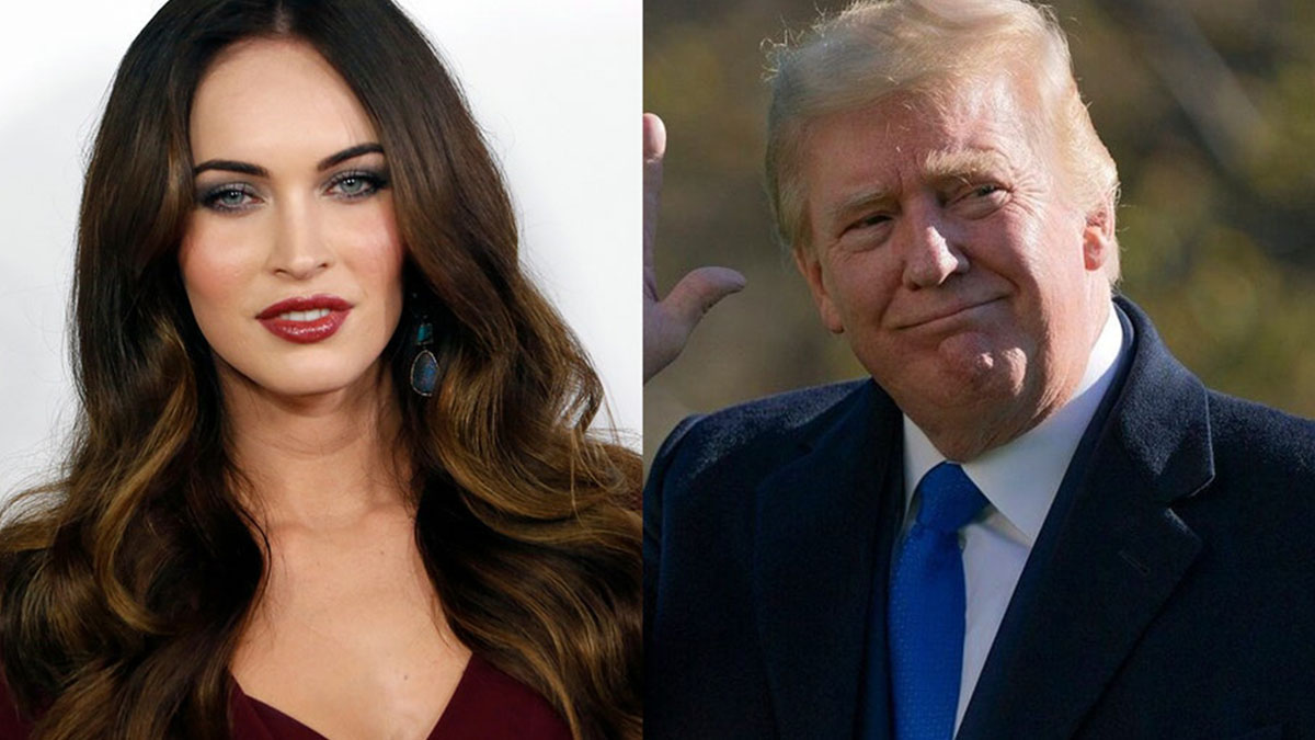 MEGAN FOX SETS RECORD STRAIGHT AFTER CALLING DONALD TRUMP A 'LEGEND' AT UFC 264