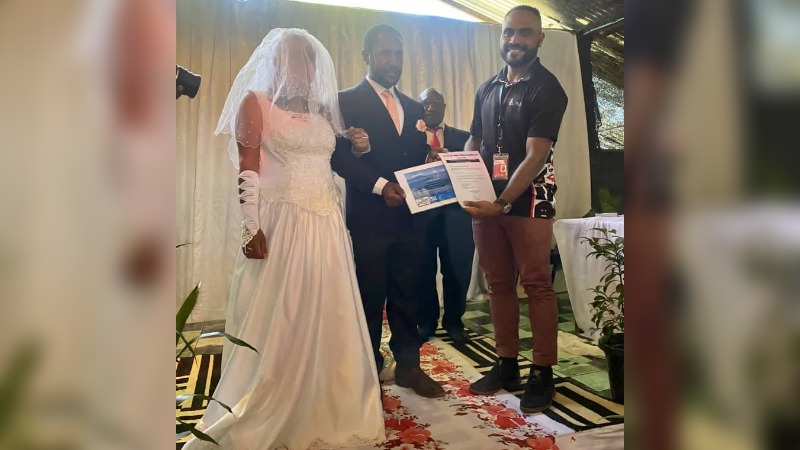 NEWLY WED COUPLE GIVEN A SURPRISE HONEYMOON GETAWAY