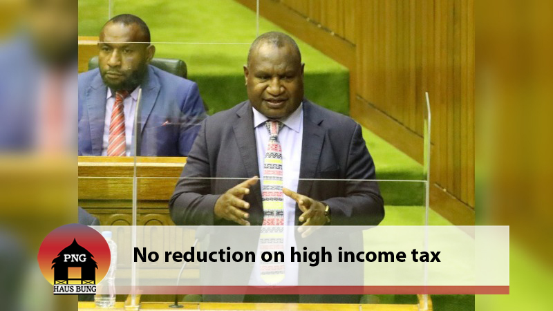 NO CUTS TO INCOME TAX YET