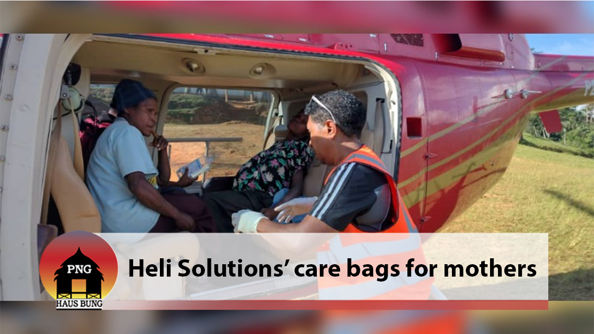 HELI SOLUTIONS' CARE BAGS FOR MOTHERS DURING MEDIVACS