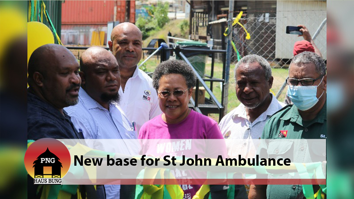 ST JOHN AMBULANCE OPENS NEW BASE IN MORESBY NORTH WEST