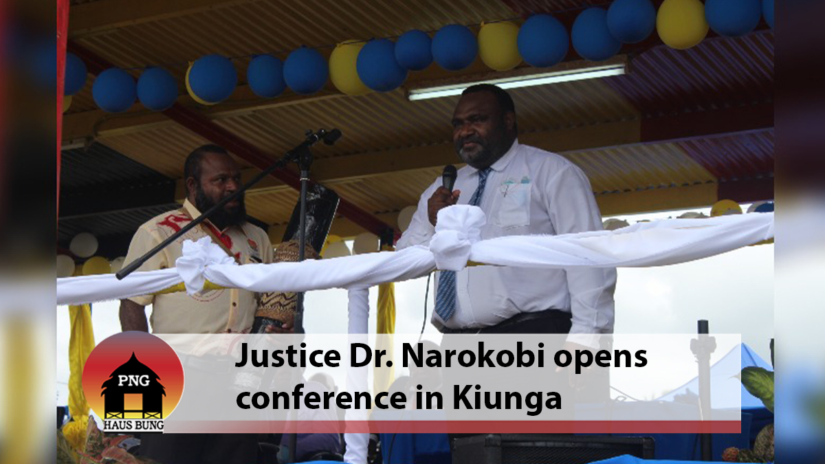 JUSTICE DR. VERGIL NAROKOBI OFFICIALLY OPENS THE SENIOR EDUCATION OFFICERS’ CONFERENCE IN KIUNGA, WESTERN PROVINCE