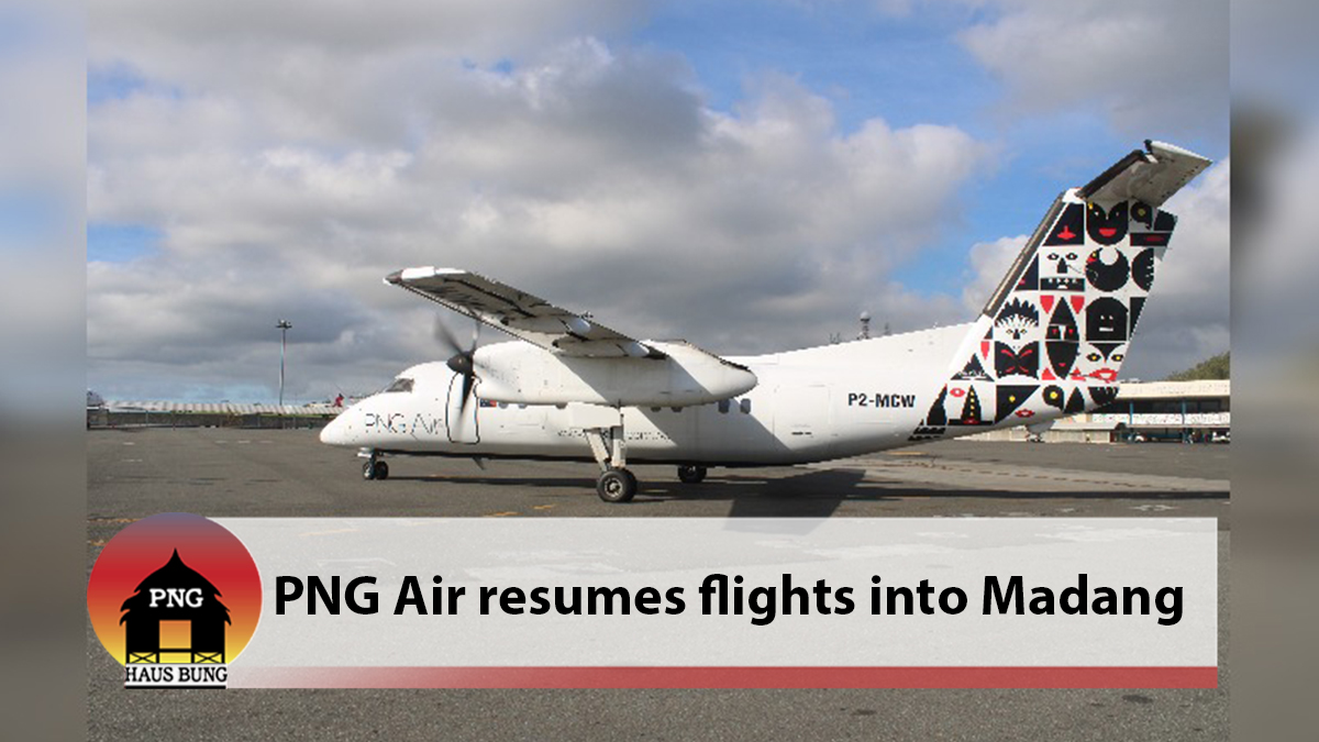 PNG AIR RESUMES FLIGHTS INTO MADANG AIRPORT, MADANG
