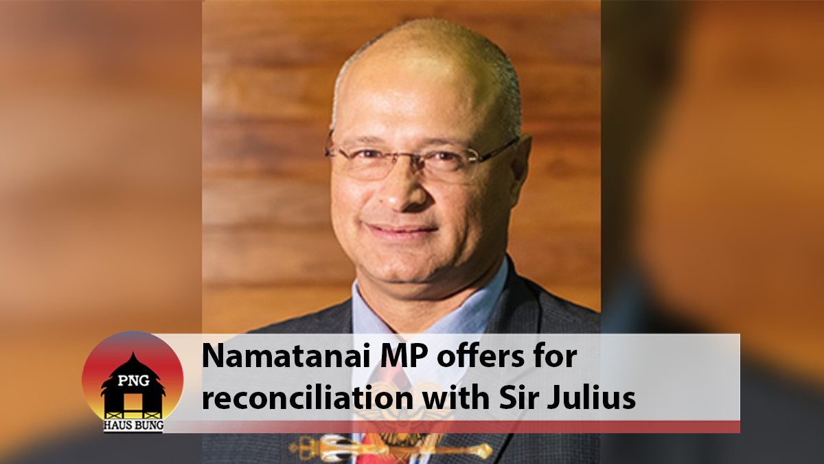 NAMATANAI MP WALTER DAVID SCHNAUBELT OFFERS FOR RECONCILIATION WITH NEW IRELAND GOVERNOR SIR J