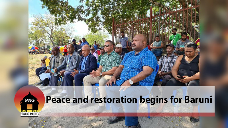 RECONCILIATION, REBUILDING AND RESTORATION TALKS BEGIN AT BARUNI VILLAGE  
