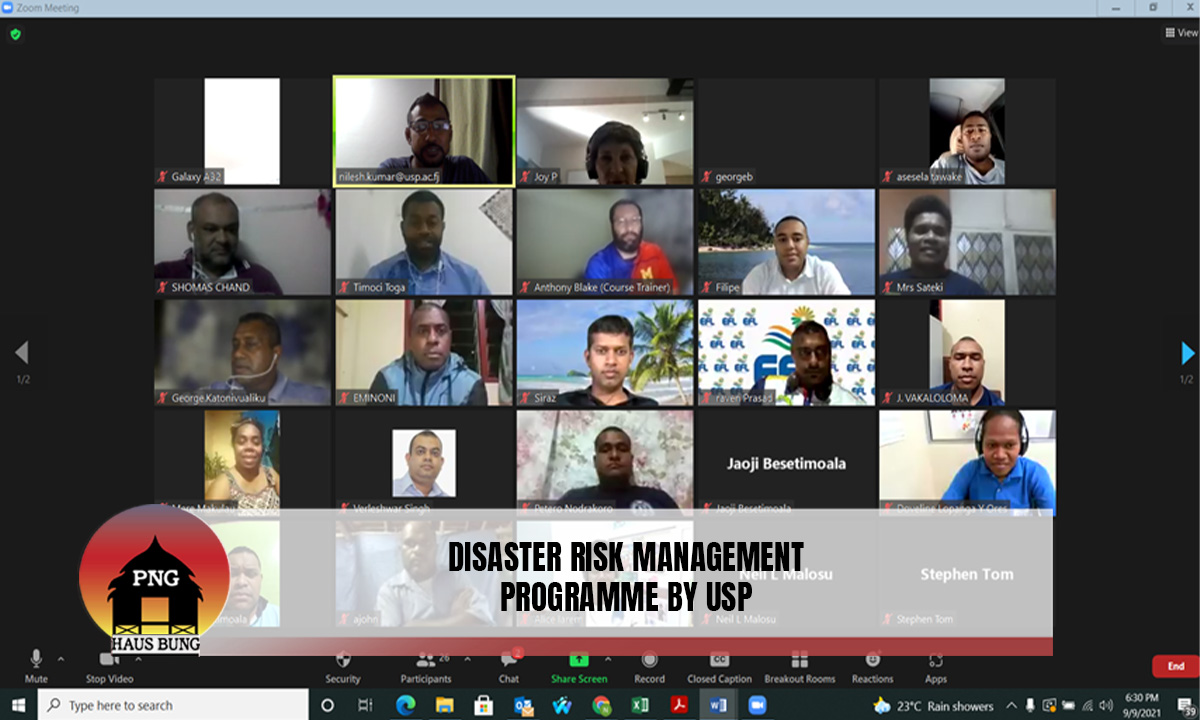 USP COMMENCES WITH CERTIFICATE 4 IN DISASTER RISK MANAGEMENT PROGRAMME