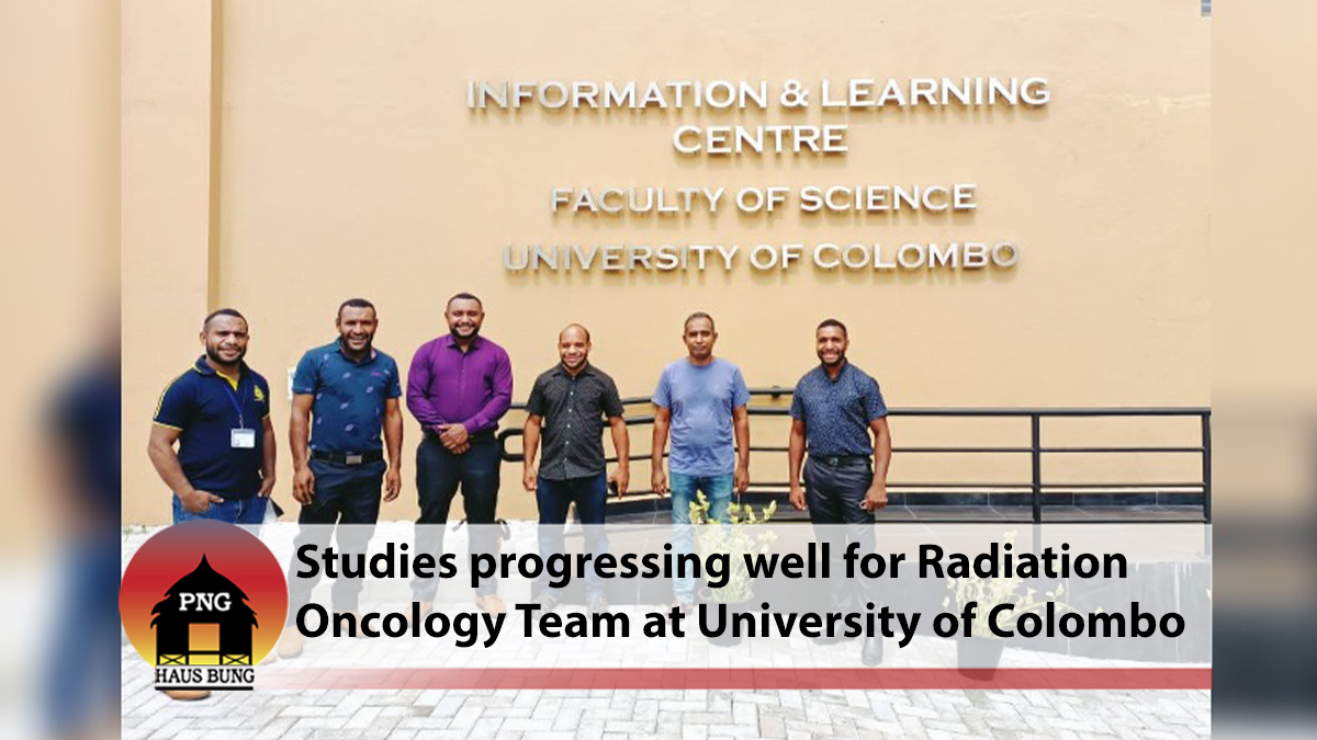 RADIATION ONCOLOGY TEAM LEARNING A GREAT DEAL AT UNIVERSITY OF COLOMBO