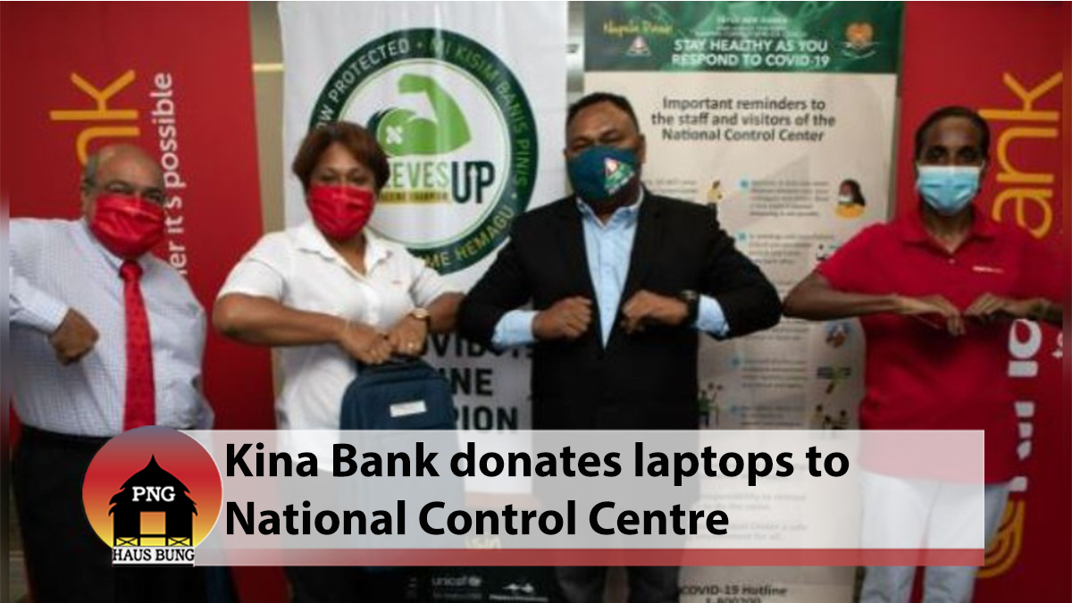 KINA BANK DONATES TO THE NATIONAL CONTROL CENTRE FOR COVID-19