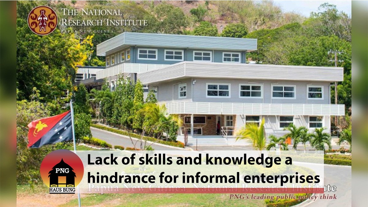 LACK OF SPECIALISED SKILLS A HINDRANCE TO TRANSITION OF INFORMAL ENTERPRISES