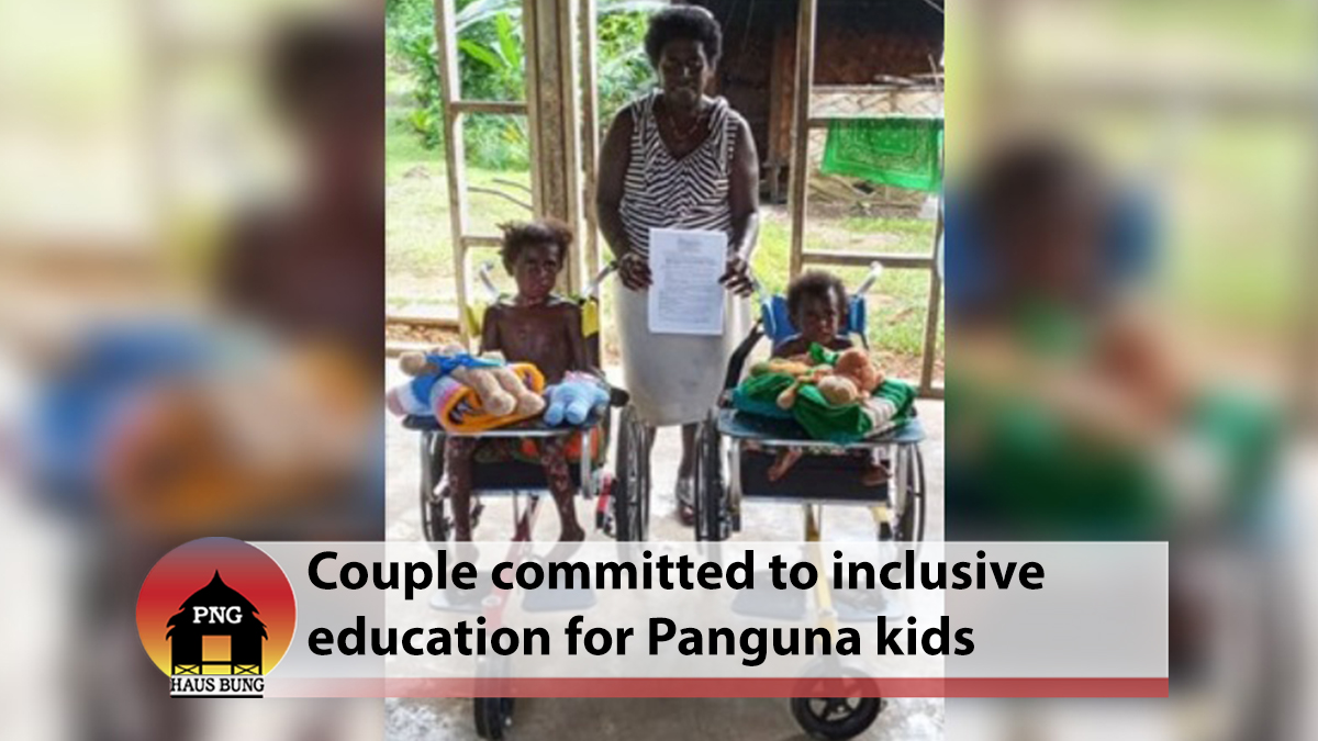 COUPLE COMMITTED TO INCLUSIVE EDUCATION FOR PANGUNA KIDS