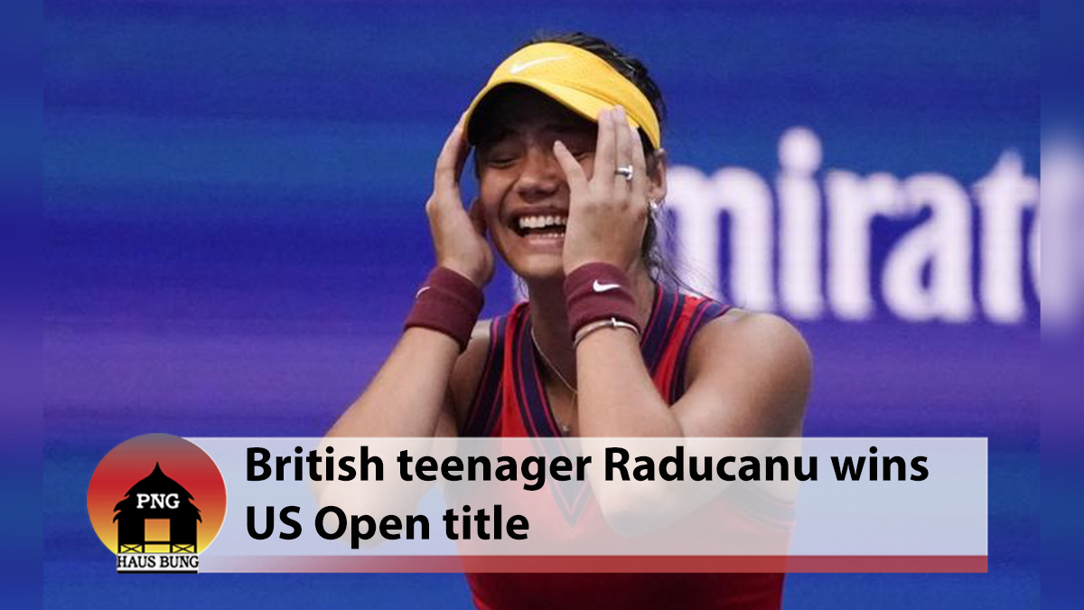 TENNIS: DREAM WIN FOR EMMA RADUCANU AT US OPEN