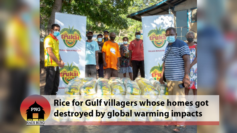 TRUKAI DONATES RICE TO KUKIPI VILLAGE