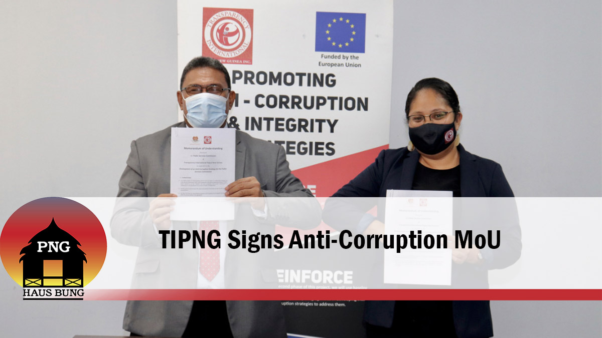 TIPNG SIGNS ANTI-CORRUPTION MOU WITH PSC
