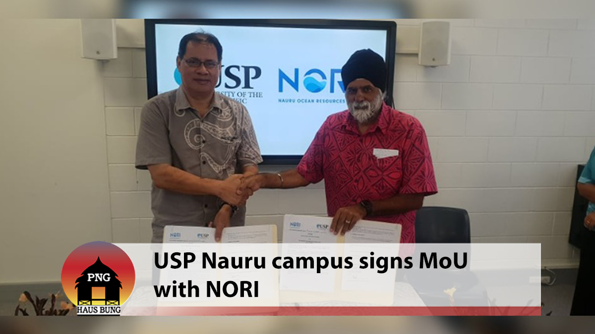 USP NAURU CAMPUS SIGNS MOU WITH NORI