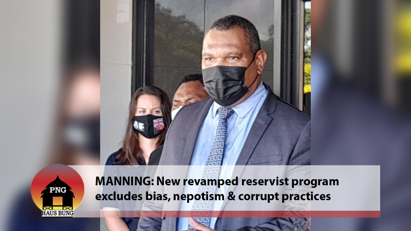 MANNING STANDS BY INTEGRITY OF POLICE RESERVIST RECRUITMENT