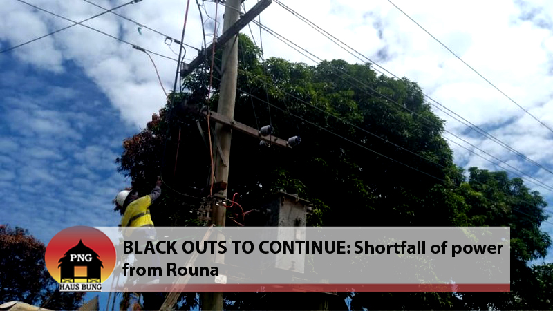 POWER OUTAGES TO CONTINUE IN NCD