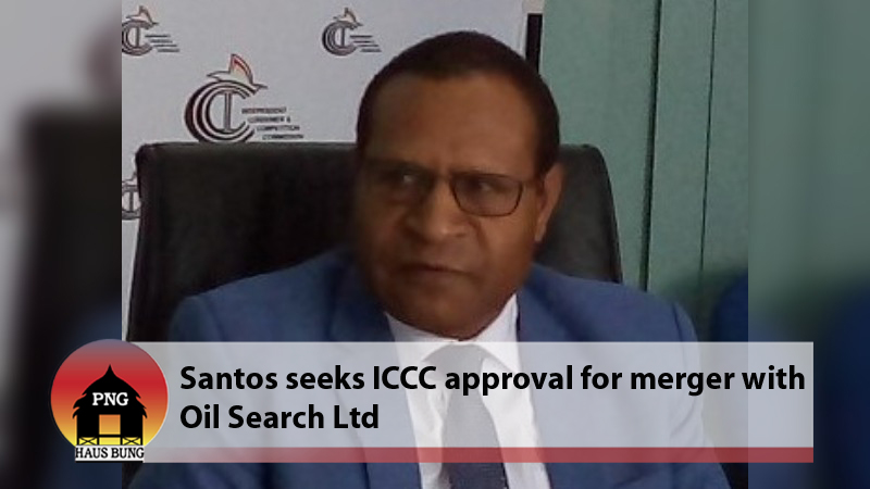 ICCC CALLS FOR PUBLIC CONSULTATION ON PROPOSED SANTOS/OIL SEARCH MERGER