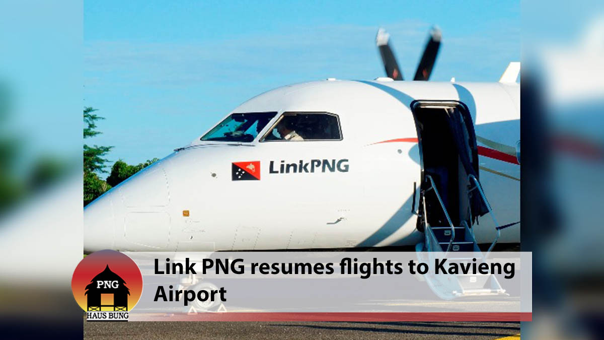 LINK PNG RESUMES OPERATIONS TO KAVIENG AIRPORT