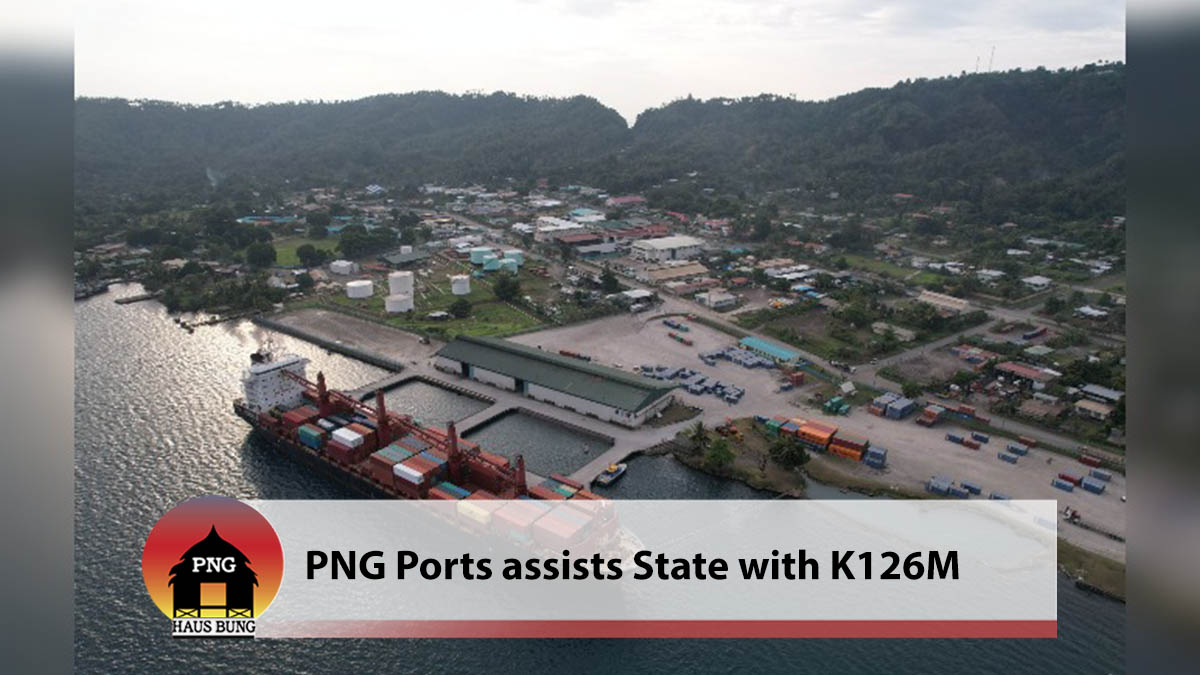 STATE ASSISTED WITH K126M FROM PNG PORTS