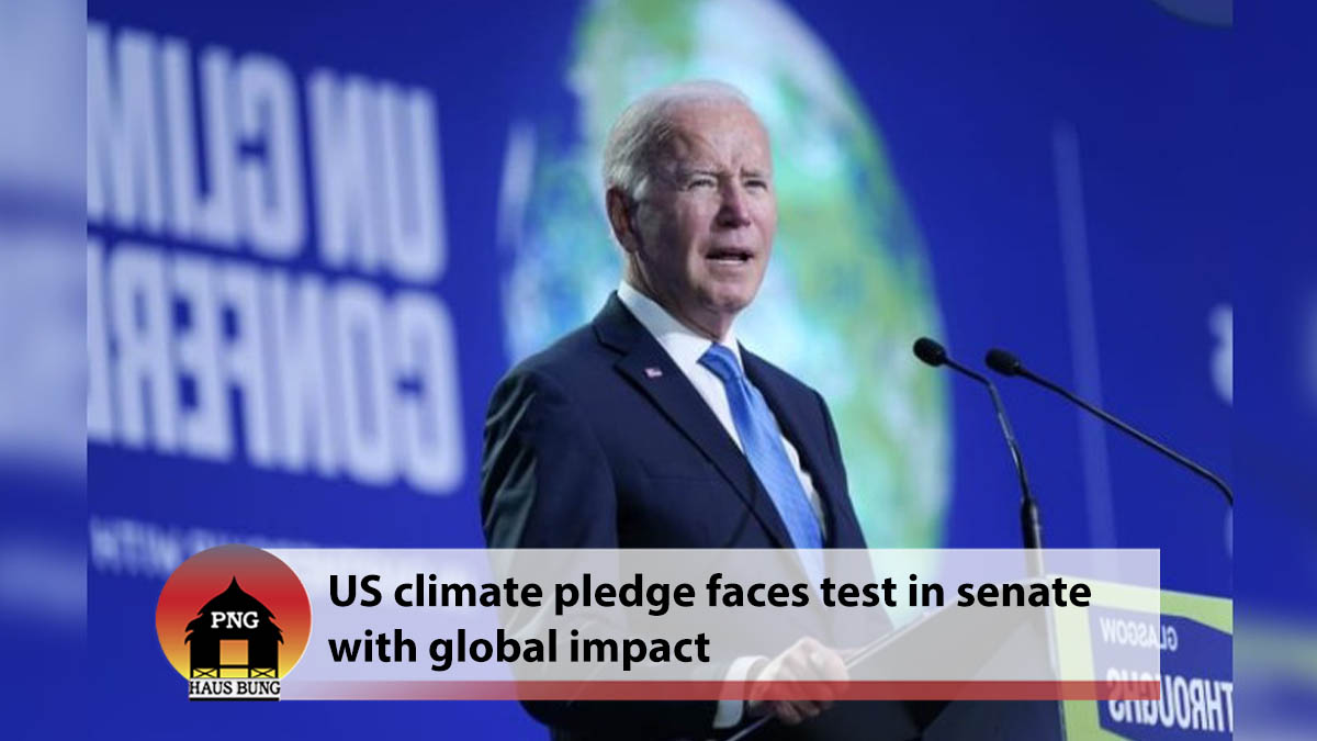 US CLIMATE PLEDGE FACES TEST IN SENATE WITH GLOBAL IMPACT