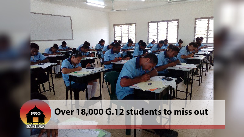 18,000 GRADE 12 STUDENTS TO MISS OUT ON SELECTION