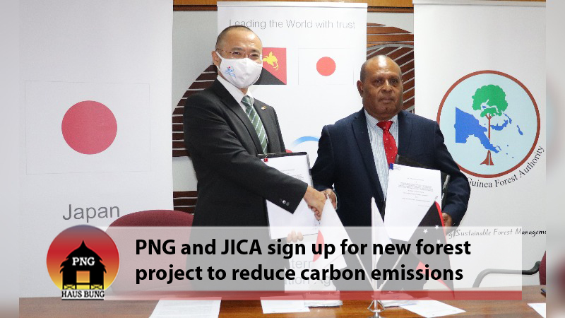 PNG FOREST AUTHORITY SIGNS RECORD OF DISCUSSION WITH JICA FOR NEW FOREST PROJECT