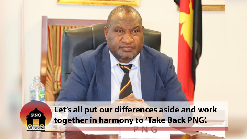PM MARAPE DELIVERS HIS XMAS MESSAGE TO PNG