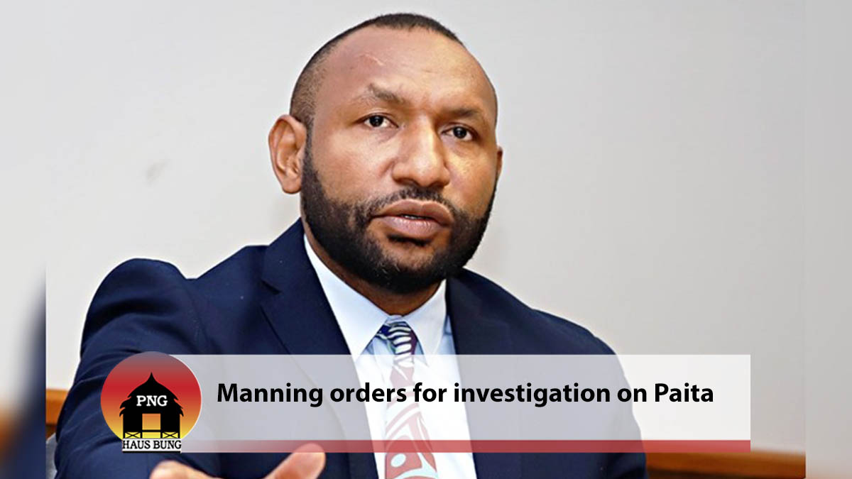 MANNING DIRECTS INVESTIGATION INTO VIDEO OF RAINBO PAITA FIRING HIGH-POWERED SEMI-AUTOMATIC WEAPON