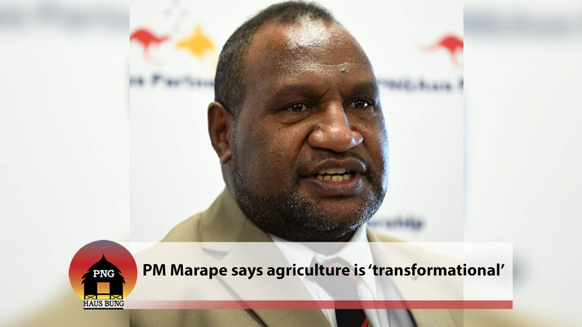 PM MARAPE SAYS AGRICULTURE IS ‘TRANSFORMATIONAL