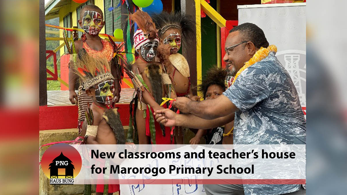 MAROROGO SCHOOL RECEIVES NEW CLASSROOMS AND TEACHER’S HOUSE