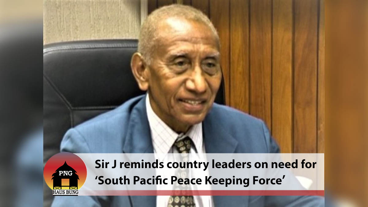 THE BIRTH OF THE “SOUTH PACIFIC PEACE KEEPING FORCE"