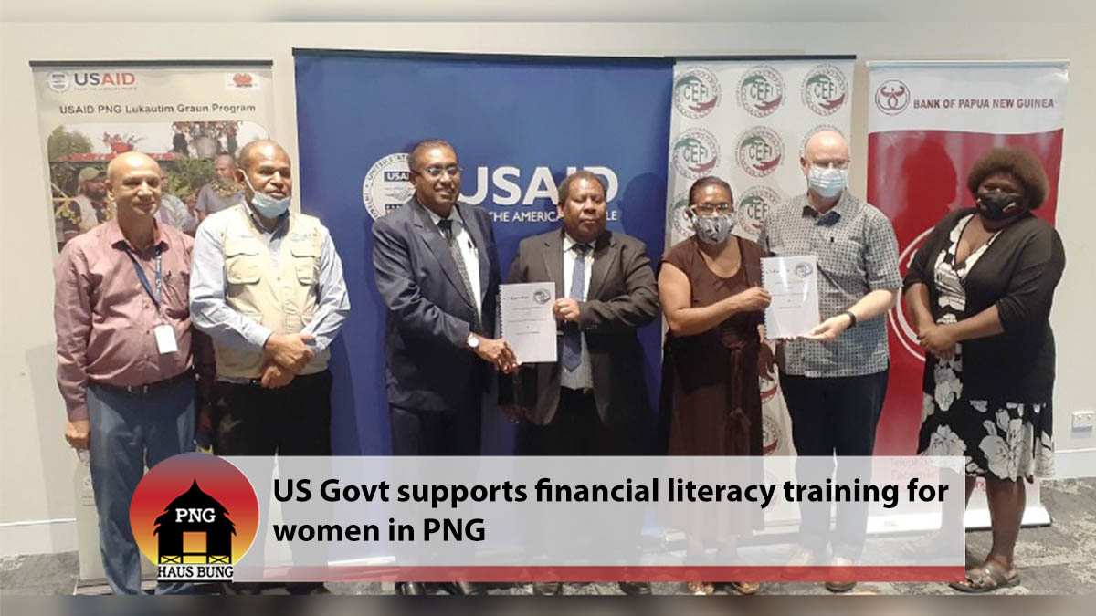 US GOVT SUPPORTS FINANCIAL LITERACY TRAINING FOR WOMEN IN PNG