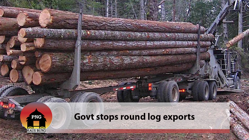 PM MARAPE SAYS NO NEW ROUND LOG EXPORT LICENSES SINCE 2020