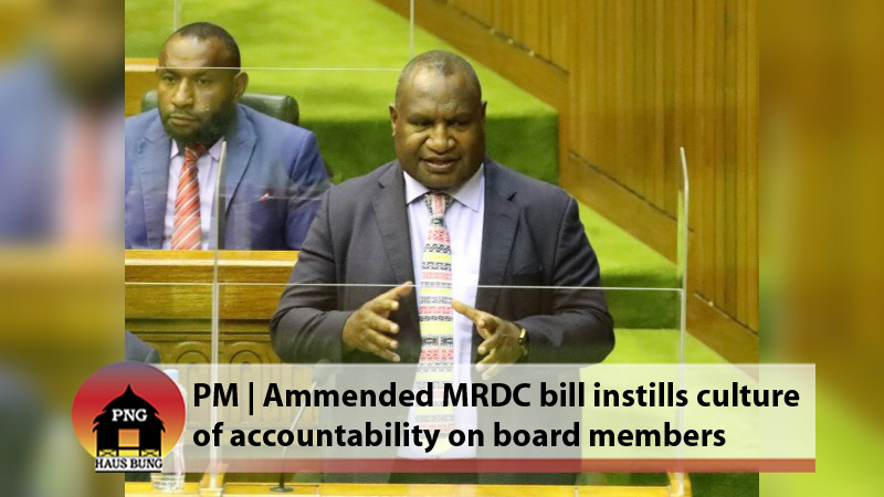 PARLIAMENT PASSES MRDC AMENDMENT BILL