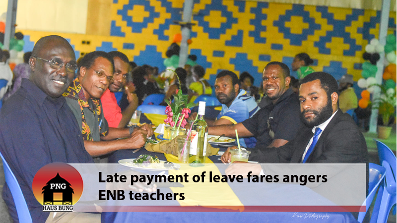ENB TEACHERS UPSET OVER HALF PAID LEAVES FARES