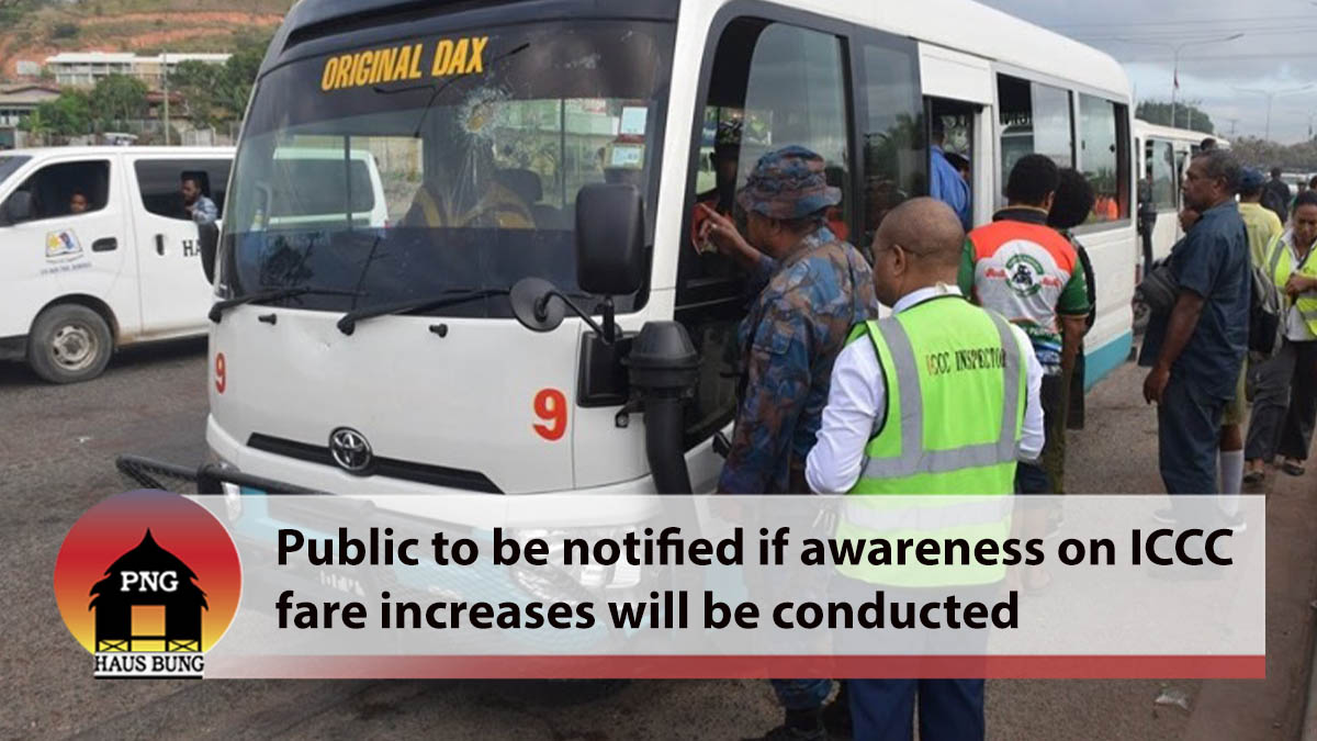 PUBLIC TO KNOW IF AWARENESS WILL BE CONDUCTED