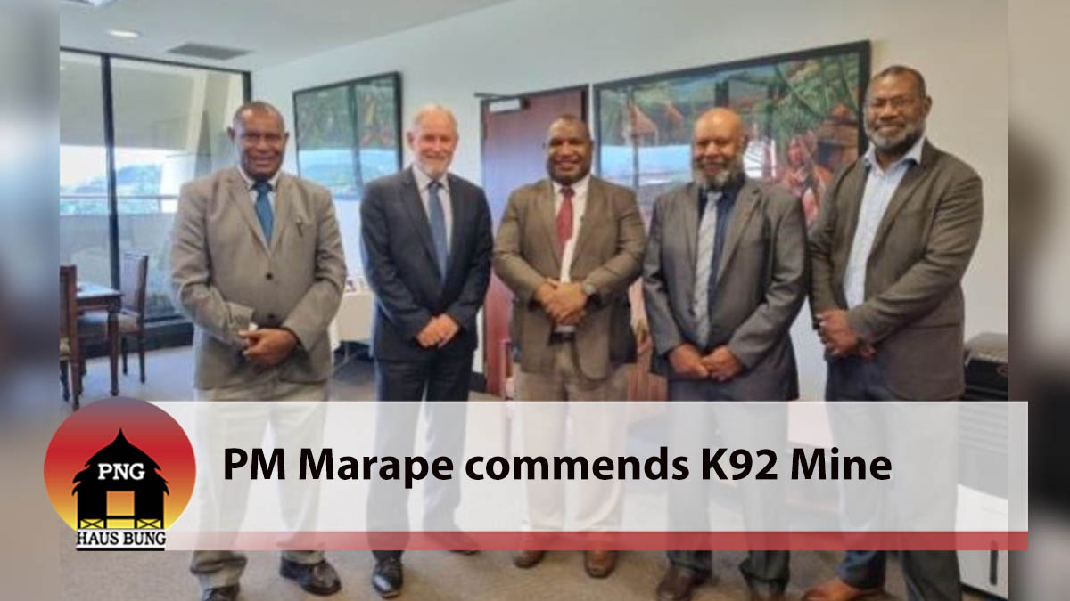 PM MARAPE COMMENDS K92 MINE
