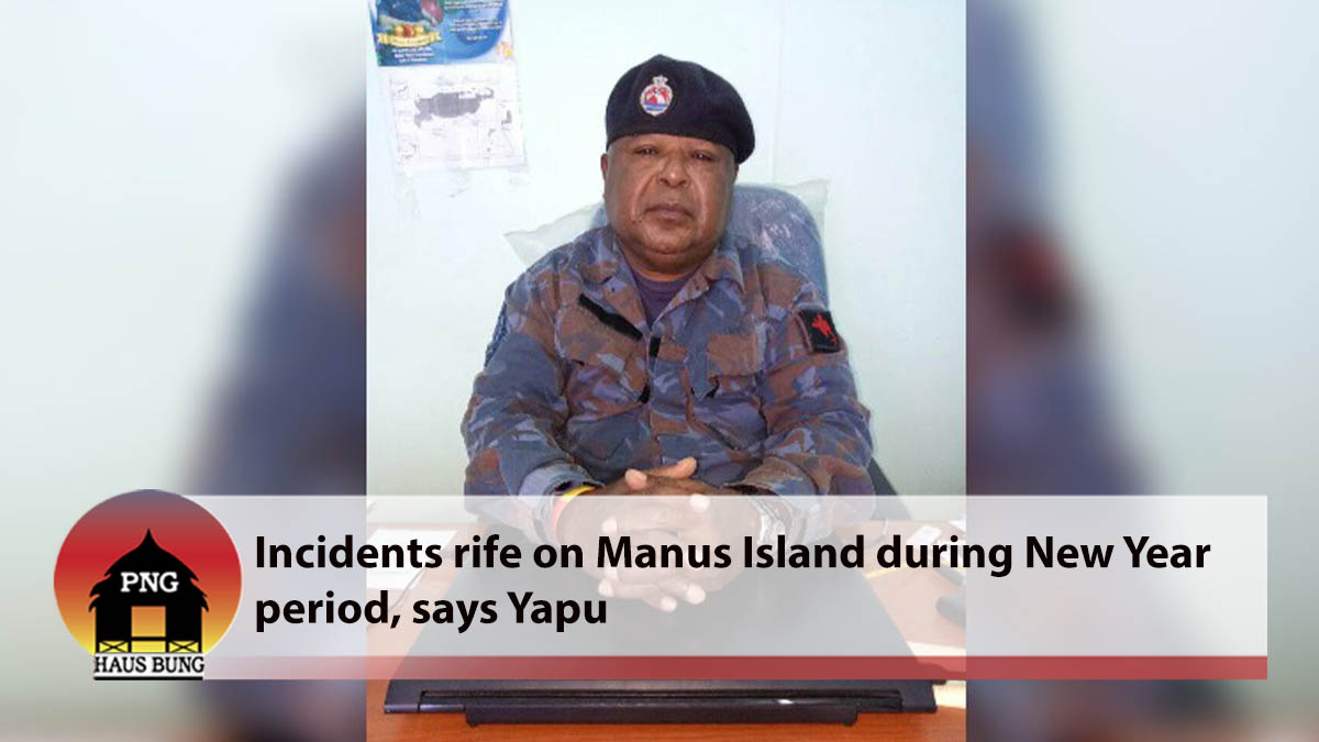MANUS REPORTS SEVERAL INCIDENTS IN NEW YEAR