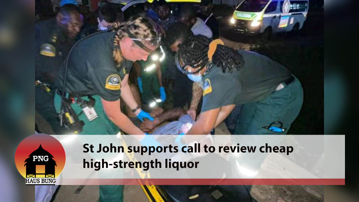 ST JOHN SUPPORTS CALL TO REVIEW ALL CHEAP HIGH-STRENGTH LIQUOR