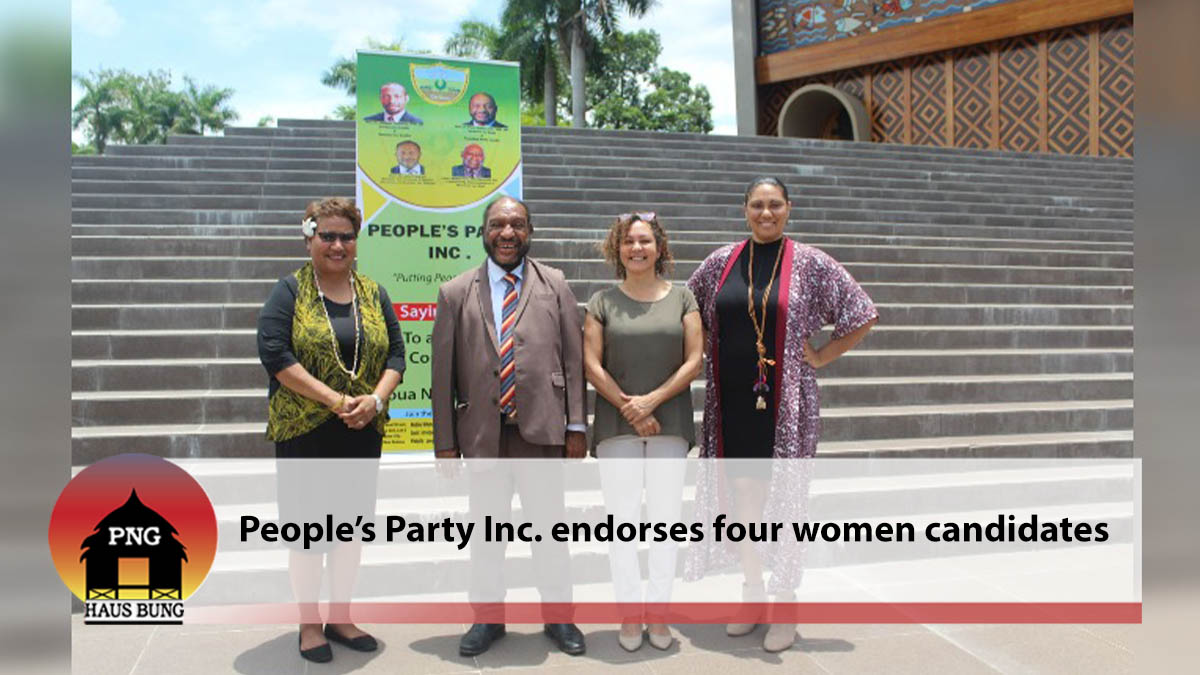 PEOPLES PARTY INC. ENDORSES 4 WOMEN