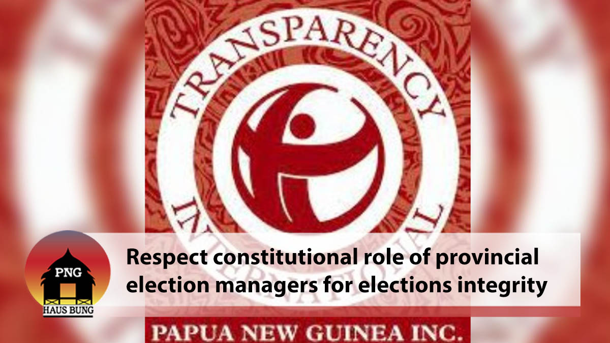 RESPECT CONSTITUTIONAL ROLE OF PROVINCIAL ELECTION MANAGERS FOR ELECTIONS INTEGRITY
