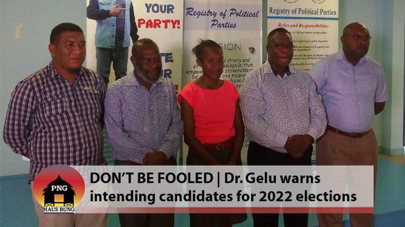 GELU: RUN UNDER REGISTERED POLITICAL PARTIES