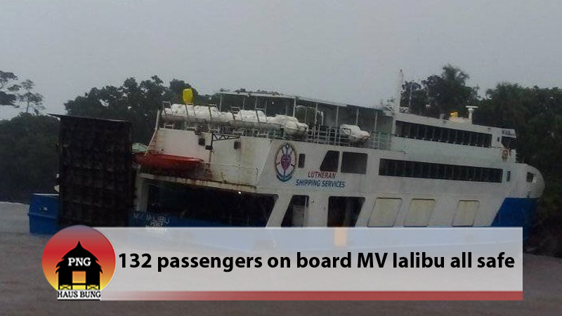 MV IALIBU RUNS AGROUND, PASSENGERS SAFE.